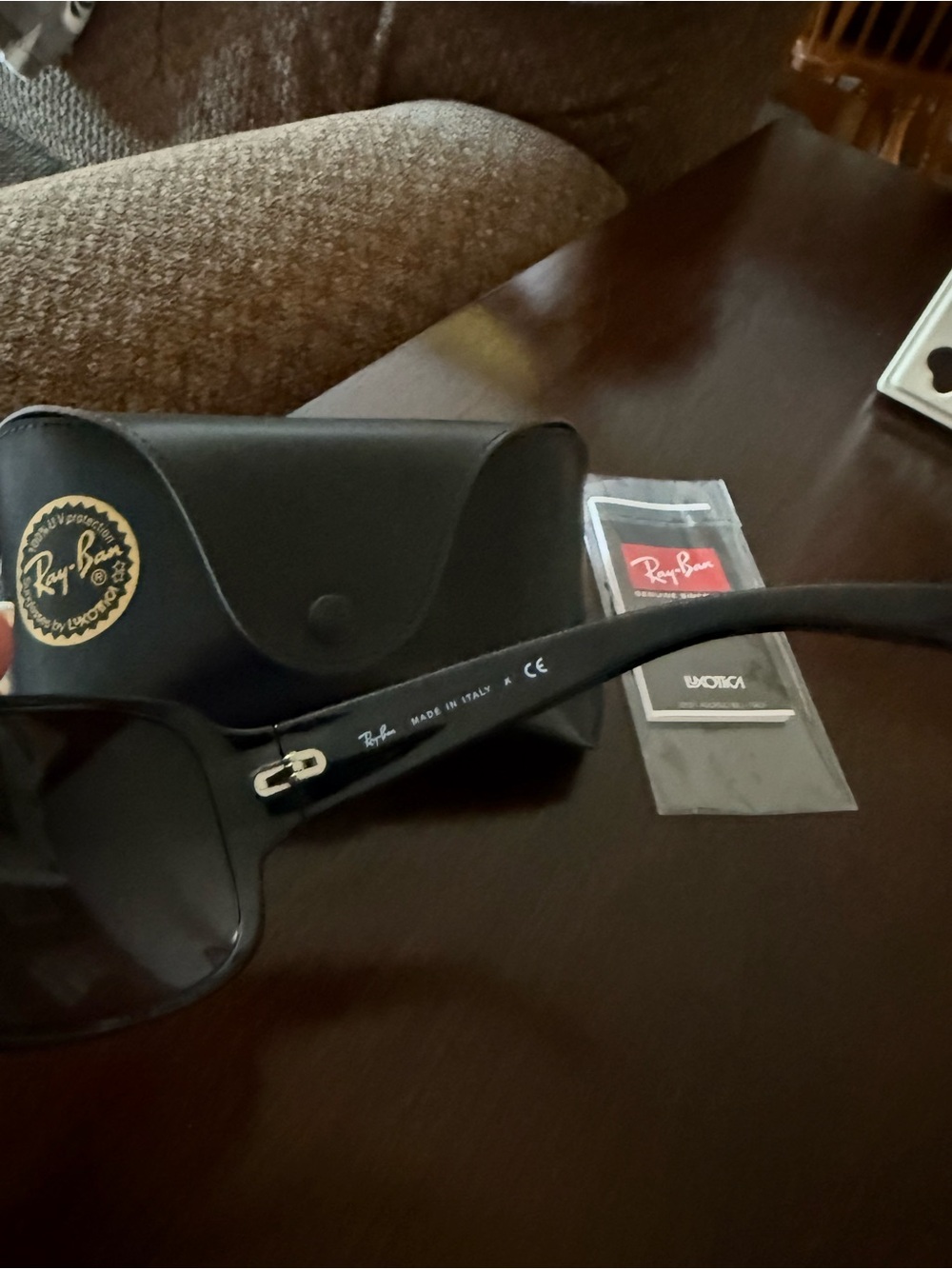 Ray-Ban Black Sunglasses RB 4097 601/8G 3 N EUC - Picture 6 of 11